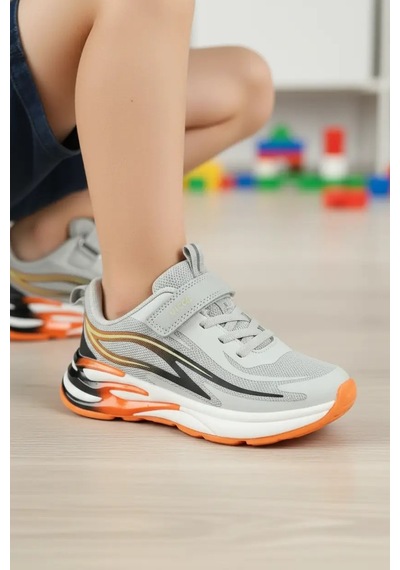Vicco Conan Çocuk Işıklı Rahat Sneaker Gri