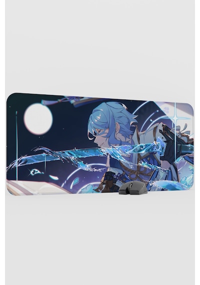 Ayato Genshin Impact Anime Gacha V4 - 90x40 Xxl Gaming Mouse Pad Fare Altlığı