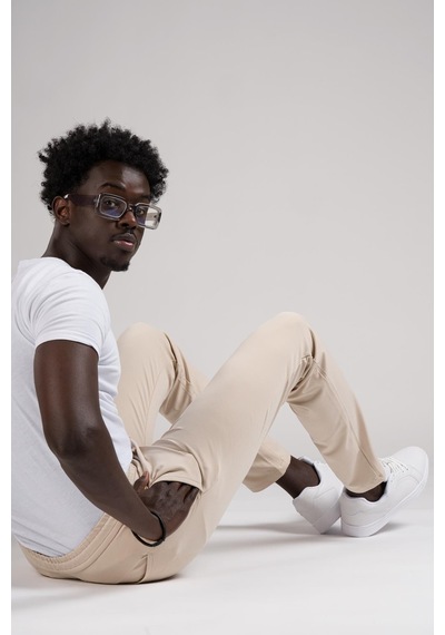Paul Martin Slimfit Beli Lastikli Ve İplikli Full Likralı Yazlık Jogger Pantolon 001