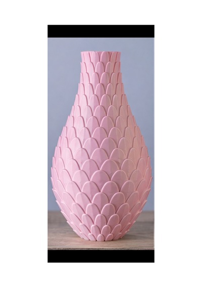 Dekoratif Modern Vazo Mavi Pembe Pembe
