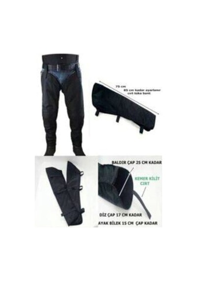 Yclshop Motosiklet Pantolon Üstü Su Geçirmez Askılı Pantolon