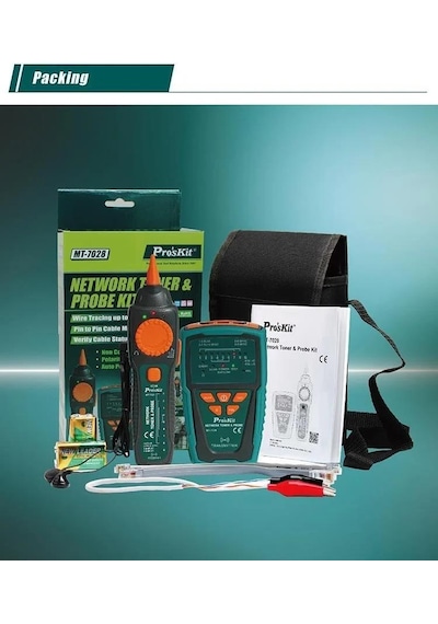 Proskit Mt-7028 Network Kablo Test Cihazı & Prob Kit
