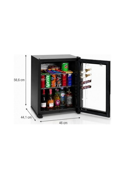 Holuxe Hlx40-gex 40 Litre Cam Kapılı Otel Tipi Minibar Siyah