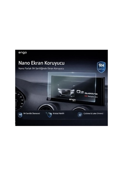 Audi Q2 9 İnç İle Uyumlu Ekran Koruyucu Multimedya 9h Parlak Nano Belirtilmemiş