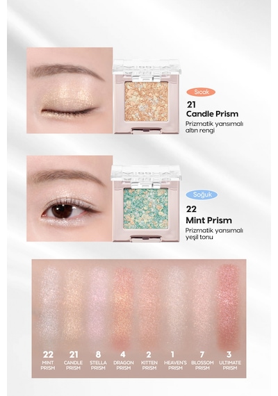 Topaklanmayan, El Yapımı Glitter Far Modern Shadow Glitter Prism No.3 Ultimate Prism 03