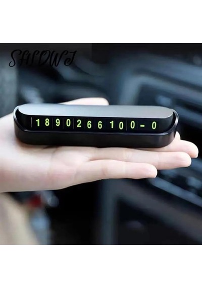 Jouis Araç İçi Park Telefon Numarası Fosforlu Numaratör Oto Cam Kartı