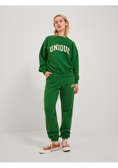 Jjxx Sıfır Yaka Rahat Kesim Yeşil Kadın Sweatshirt 12244363 001