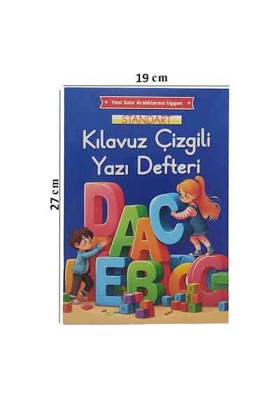 Yeni Müfradat Kılavuz Çizgili Güzel Yazı Defteri Büyük Boy 19x27cm -1 Adet
