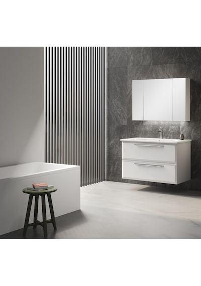 Orka Nuvola 100 Cm Mdf Beyaz Banyo Dolabı Takımı Beyaz Orka Nuvola 100 Cm Mdf Beyaz Banyo Dolabı Takımı Beyaz