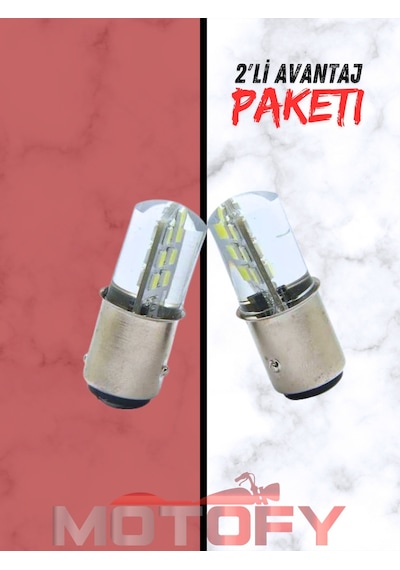 Led Stop Arka Fren Ampülü Ultra Parlak Beyaz 2 Adet