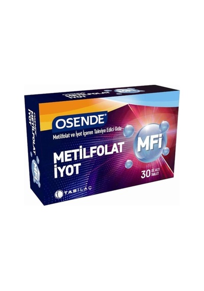 Osende Mfı Metilfolat Iyot 30 Tablet 8680133000812