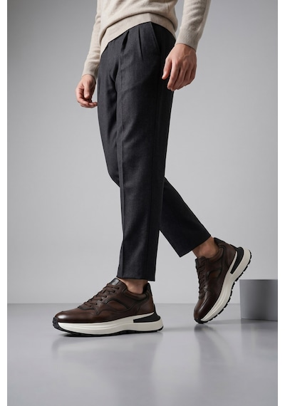 Gönderi(R) Gönderi R Erkek Kahve Antik Bağcıklı Hakiki Deri Comfort Sneaker Ddma80338314