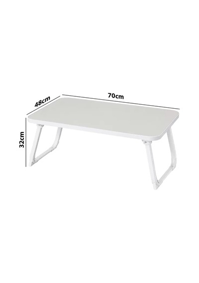 Hubrendy Sh Sunup Sn-29694 Katlanabilir Laptop Masası Ve Yatak Koltuk Üzeri Tepsisi Beyaz 70x48cm