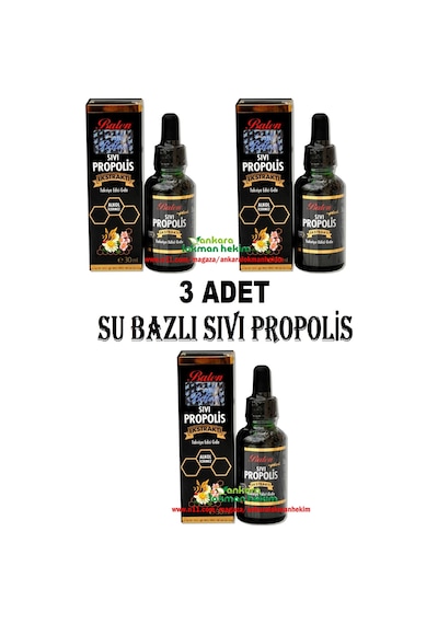 3 Adet Balen Sıvı Propolis Ekstraktı Damla Su Bazlı