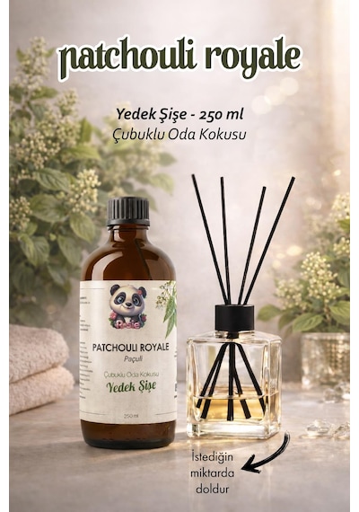 Rosie Patchouli Royale Çubuklu Oda Kokusu Yedek Şişe 250 Ml Paçuli & Amber Notalı Yedek Şişe Fresh