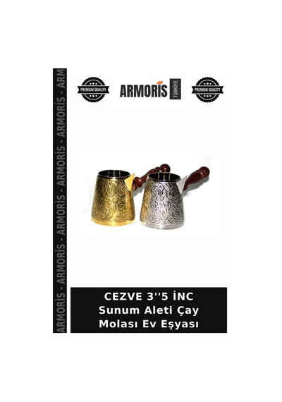 Cezve 3''5 İnc Sunum Aleti Çay Molası Ev Eşyası Çok Renkli