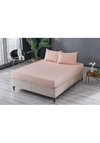 Doqu Home Colourful Fitted Çarşaf Tek Kişilik - Somon