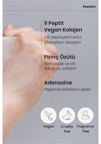 Frankly Pirinç Özü 9 Çeşit Peptit Ve Kolajen İçeren Gözenek Sıkılaştırıcı Closer Toner Pad 70 Adet 105 ML