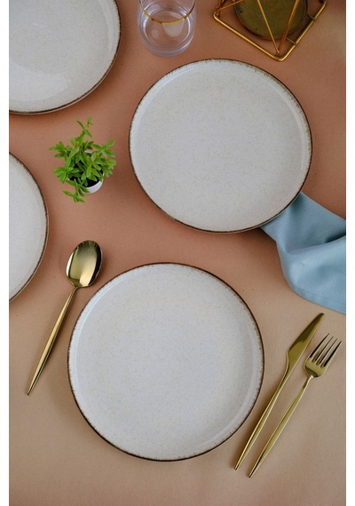 Kütahya Porselen Moderna Servis Tabağı Tarçın 24cm 6 Lı Diğer
