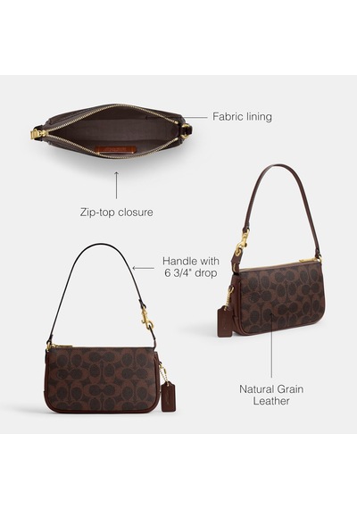 Coach Plaza Bag Kadın Omuz Çantası Acı Kahverengi