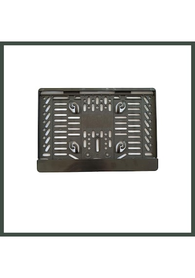 Bezos Çıtalı Kare Plastik Plakalık Motosiklet Plaka Altlığı 25x16cm Nhr