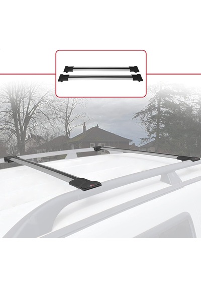 Accessorypart Dacia Dokker 2012 Ve Sonrası İle Uyumlu Fly Model Ara Atkı Tavan Barı Gri