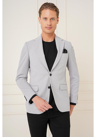 Efor C 686 Slim Fit Gri Spor Ceket Gri