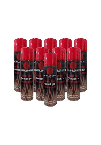 Worldforce 220 ML Çakmak Gazı 10 Adet