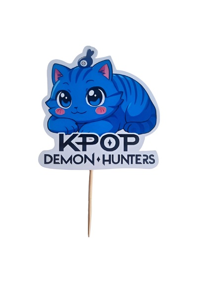 Lisanslı 10'lu Paket K-pop Huntrix Demon Hunters İblis Avcıları Kürdan Seti - Parti Ve Cupcake Süsü