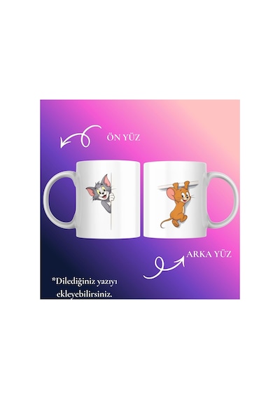 Kişiye Özel Kupa Bardak Tom Ve Jerry Animasyon Temalı Yeni Tasarım Tom Ve Jerry Tom Ve Jerry