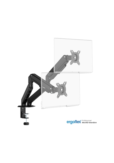 Ergoflex X16 Çift Kol 17-32 İnch 2-9 Kg Amortisörlü Monitör Standı 2026 Versiyon