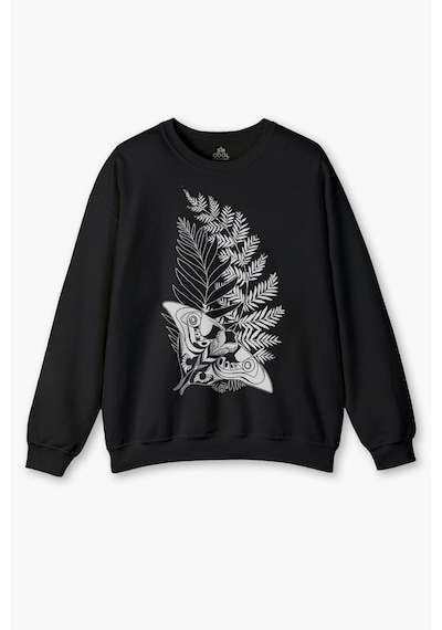 So Cool Bisiklet Yaka Sweatshirt Firefly Oyun Game Last Of Us Kelebek Siyah Baskılı Sweat Siyah
