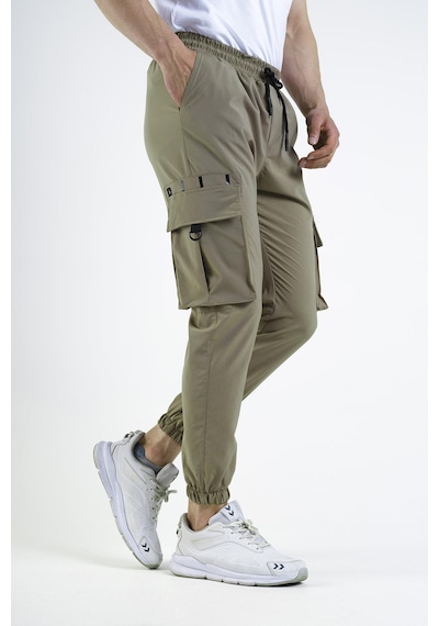 Oksit Pietro Slim Fit Kort Paraşüt Kargo Cepli Erkek Eşofman Alt KARIŞIK RENK Çok Renkli