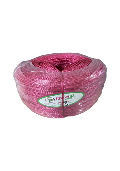 Favori İp Halat Fh03 Pp Naylon Burgulu Örgü Çamaşır İpi - Pembe - 100 Metre - 1 Adet Diğer