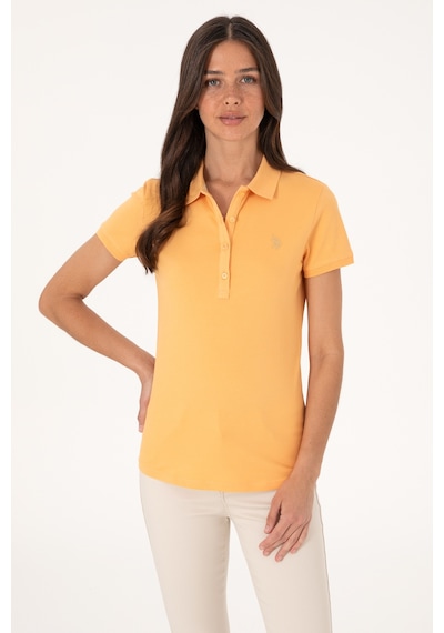 U.S. Polo Assn. Kadın Turuncu Basic Tişört 50300830-VR202