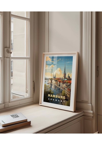 Çerçevesiz Poster Kuzeyin İncisi Hamburg