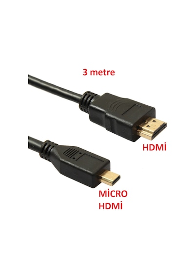 Hdmi To Micro Hdmi Kablo 3 Metre