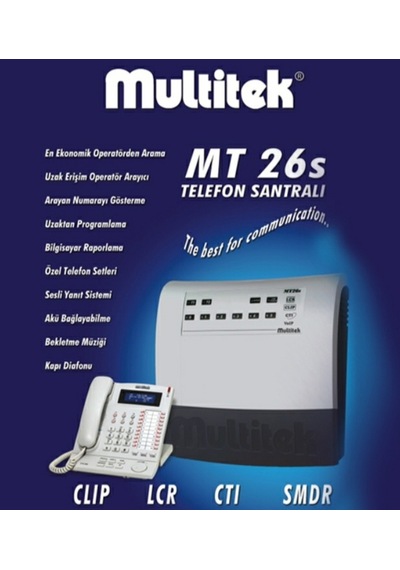 Multitek Mt26S 2/6 Telefon Santrali