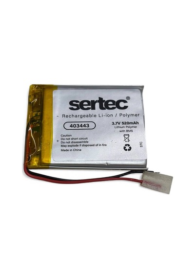 Sertec 403443 3.7v 520 Mah Li-polymer Pil Devreli/1.5a Evimdeyokyok