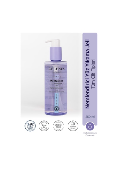 Celenes Nemlendirici Derma Yüz Bakım Jeli 250 ML