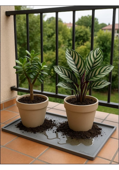 Tr Silikon Saksı Altlığı Ve Viyol Tepsisi 60x40 Cm - Su Geçirmez Bitki Koruyucu Mat, Fide Yetiştirme Ve Çiçek Diğer