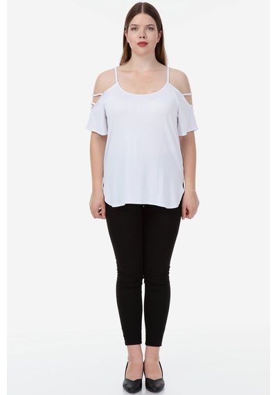 Hanezza Kadın Büyük Beden Oeko-tex Sertifikalı Viskon Kumaş Omuz Detaylı Bluz Beyaz - 36675678 Beyaz Hanezza Kadın Büyük Beden Oeko-tex Sertifikalı Viskon Kumaş Omuz Detaylı Bluz Beyaz - 36675678 Beyaz
