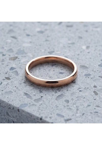 Çelik Alyans Yüzük Rose Yzk-218 Rose Gold