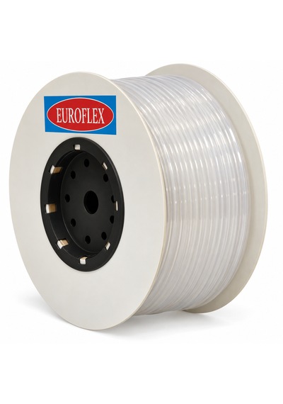 Euroflex 9x12 Mm 100 Metre Şeffaf Poliüretan Pnömatik Hava Hortumu 1 Top Eu9012