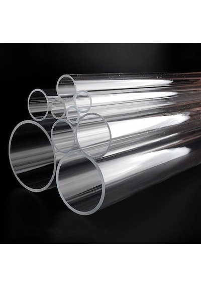 Pleksi Boru Çubuk Şeffaf Akrilik Plexiglass Boru Pleksiglas Tüp