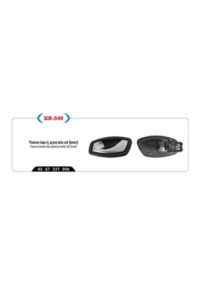 Kapı Açma Kolu İç Sol Krom Megane Iıı Hb 8698904305493 826733790r