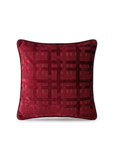 "felix" Kadife Dokulu Kırlent Kılıfları - 45x45 Bordo