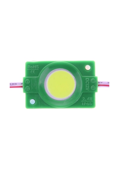 Tekli Su Gerçimez Cob Led Modülü - Yeşil 12V 2.4W