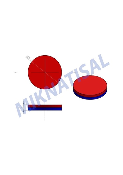 6X1Mm Silindir (Disk) Güçlü Neodyum Mıknatıs 100 Adet