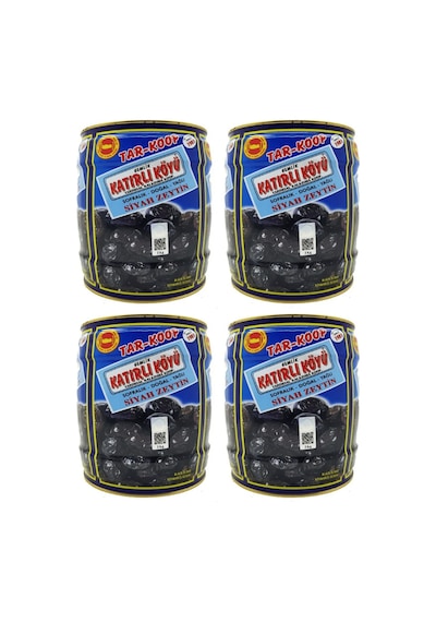 Gemlik Katırlı Köyü Tar-Koop Sofralık Siyah Zeytin 4 x 2 KG